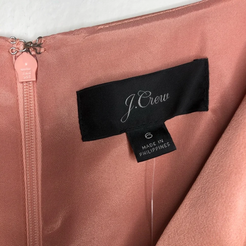 J. Crew Pink Satin Gloucester Back Crepe Jumpsuit - Picture 4 of 8